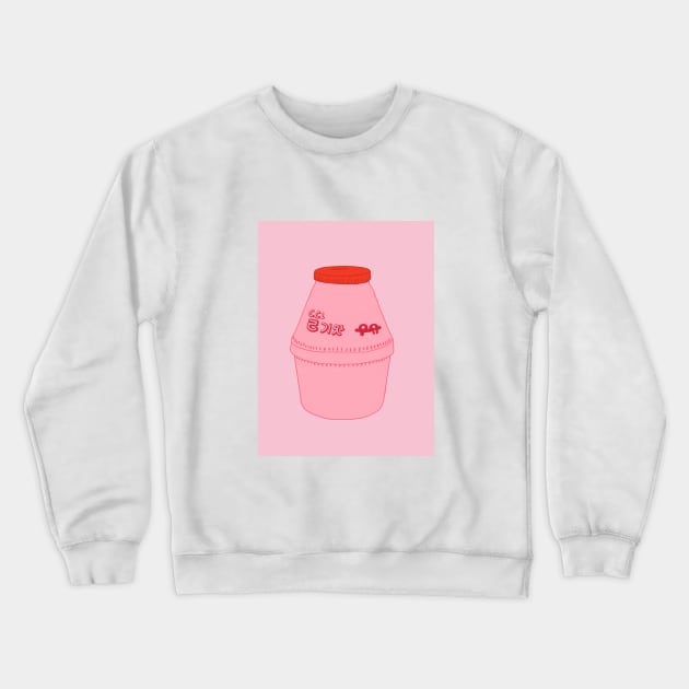 Strawberry Milk! Crewneck Sweatshirt by Zombiefyed